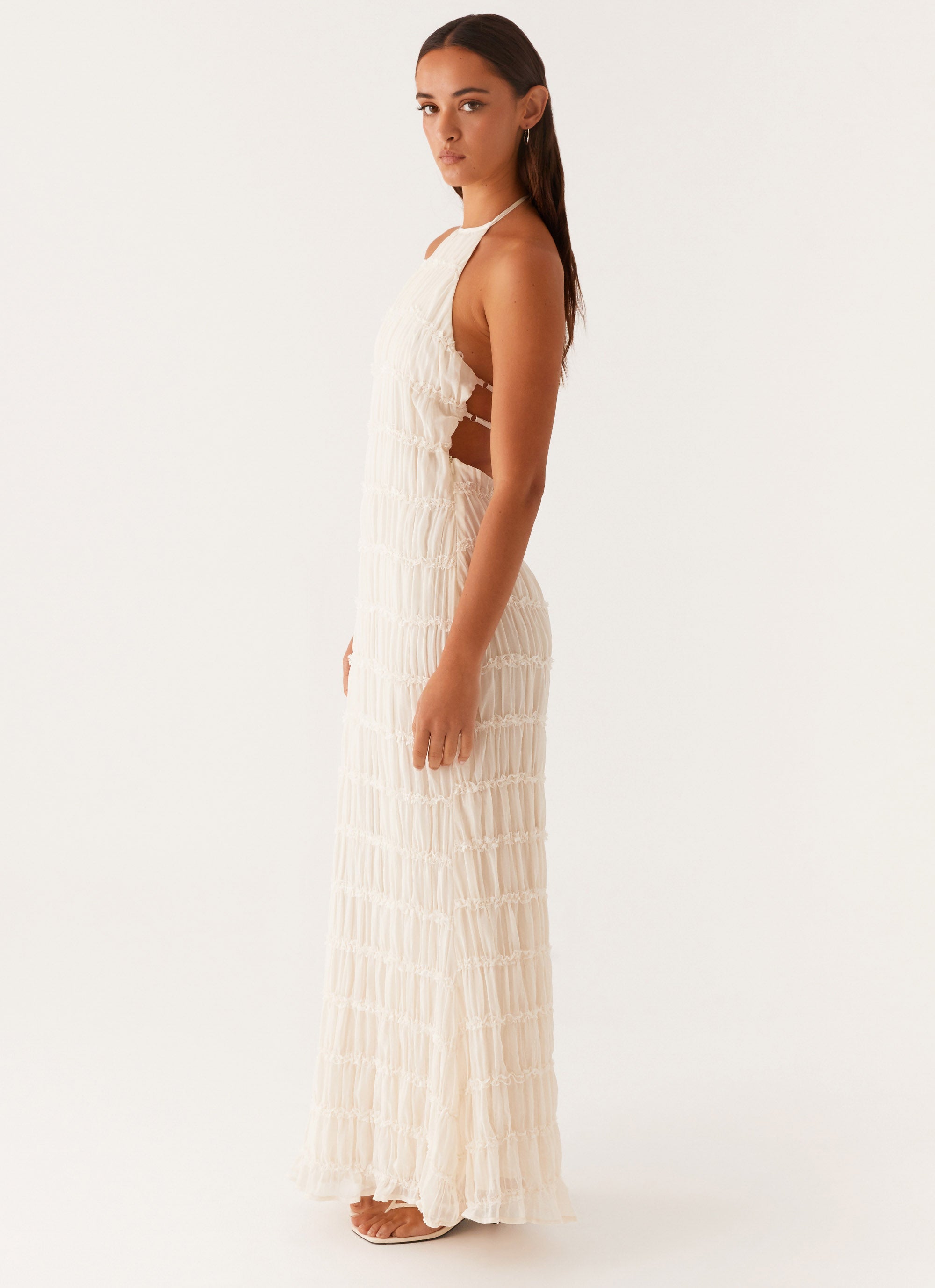 :Aullie Maxi Dress - Ivory Angle 1