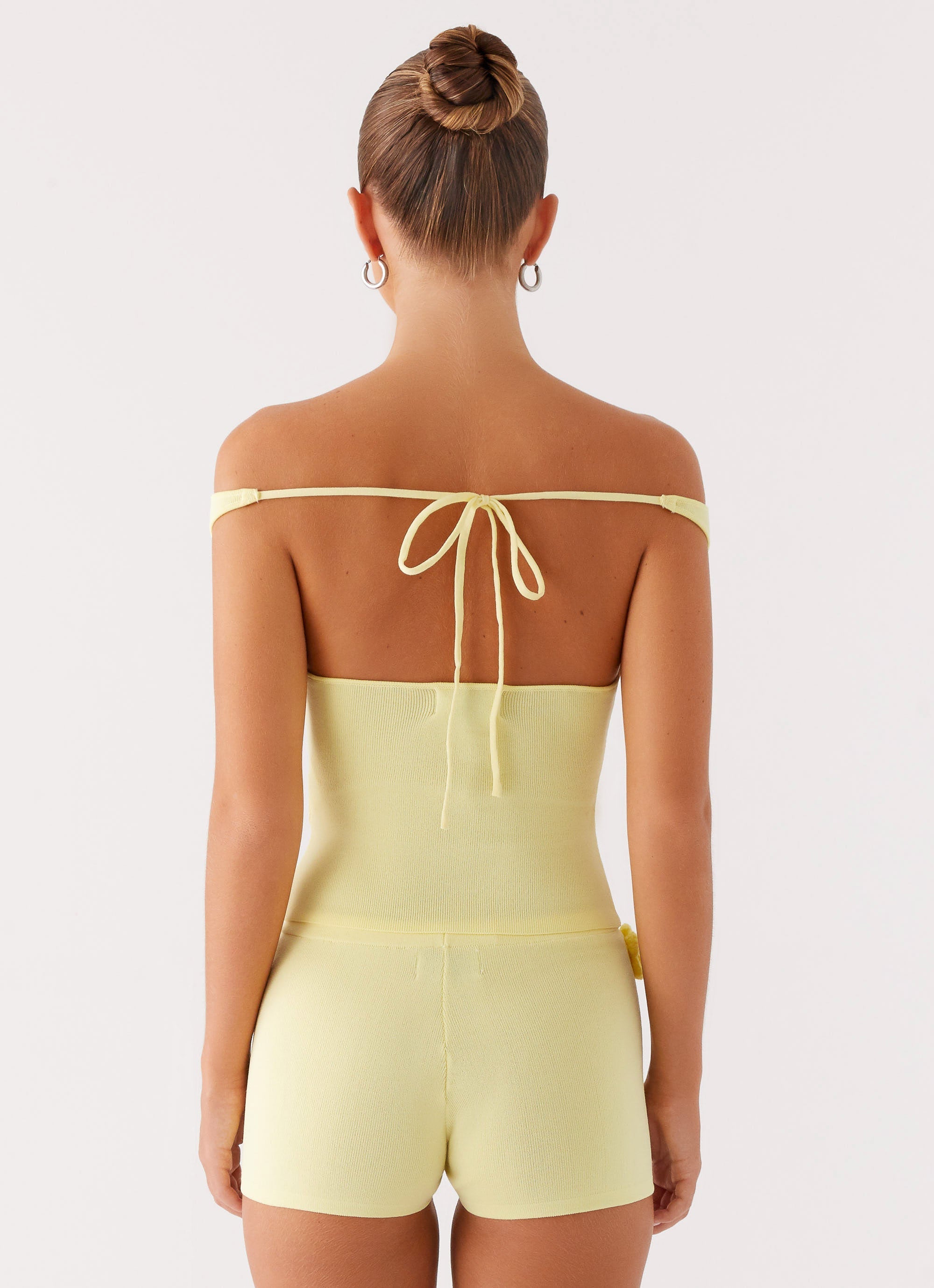 :Aliah Knit top - Yellow Angle 2